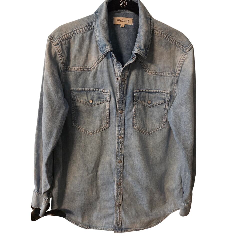 Madewell Relaxed Western Denim Shirt Size Small